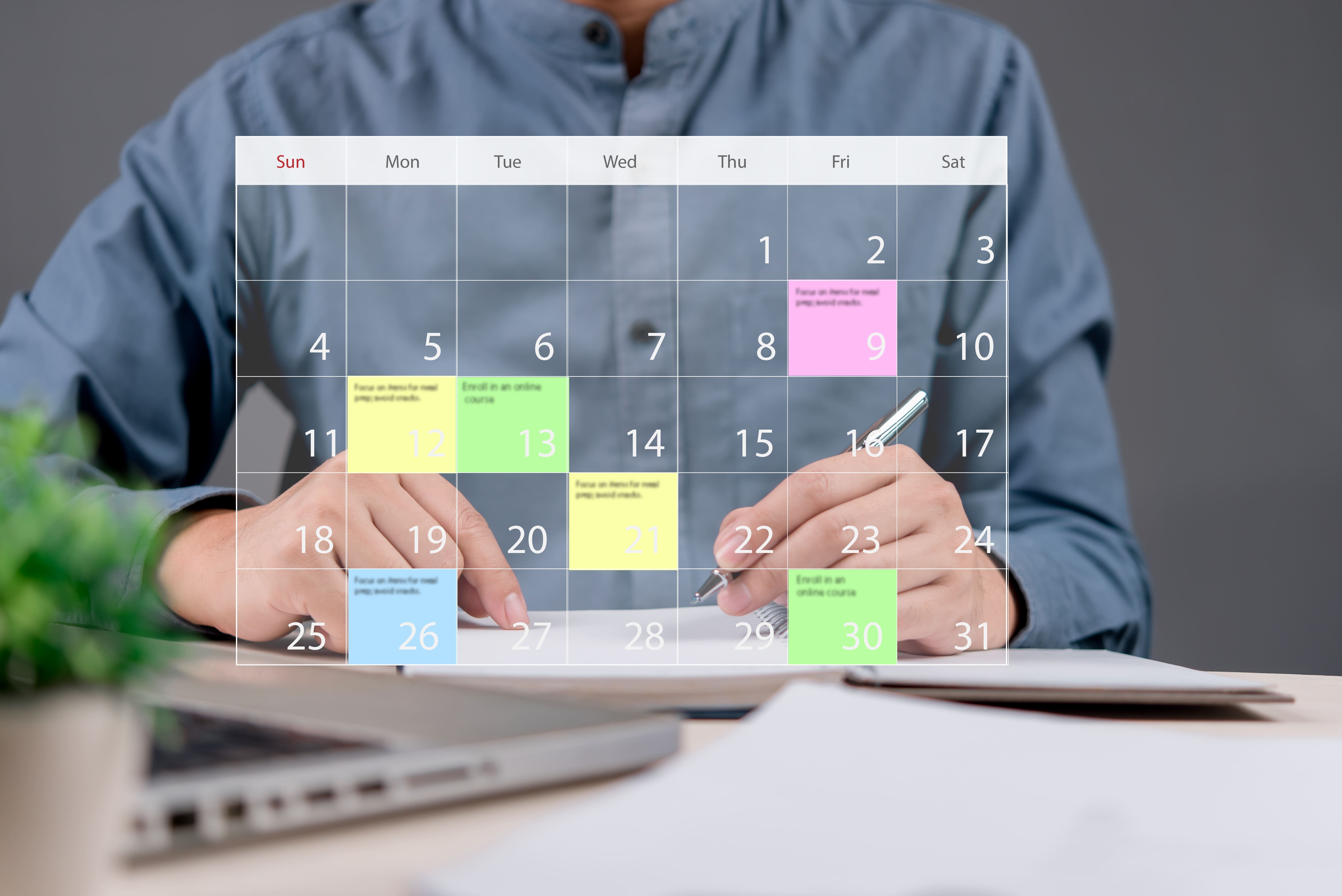 Un calendrier intelligent